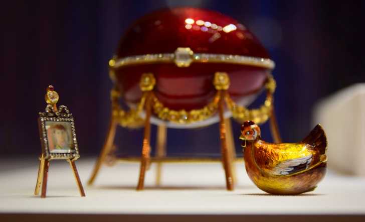 Fabergé egg at the Fabergé Museum in St. Petersburg