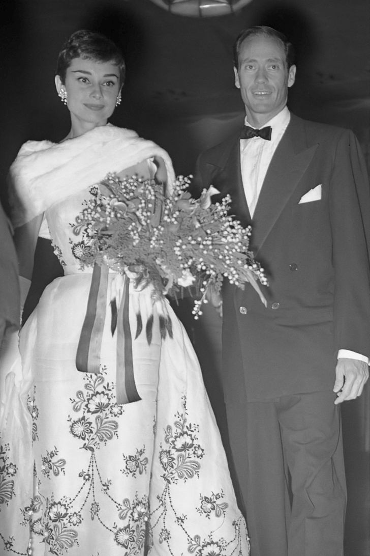 Audrey Hepburn and Mel Ferrer in 1954