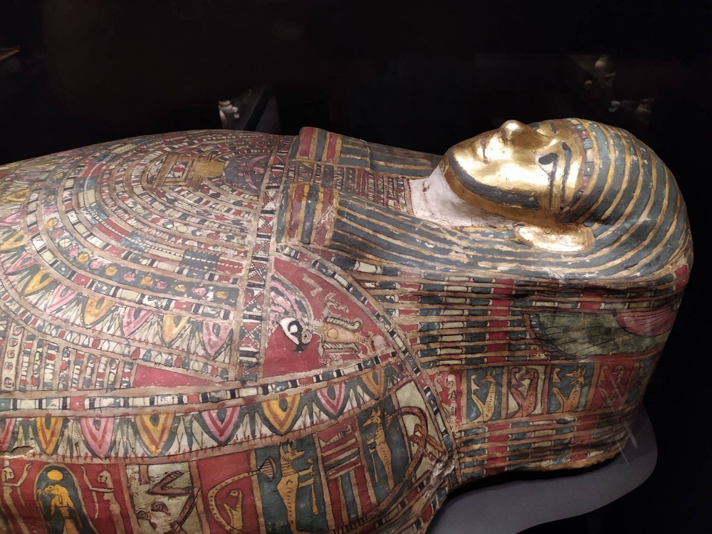 sarcophagus of the first ever pregnant mummy