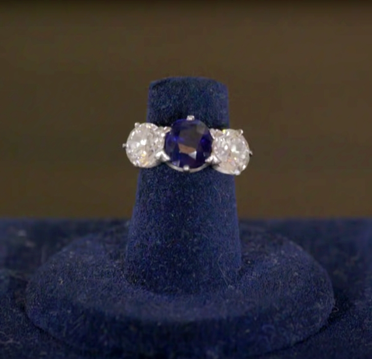 antique sapphire ring appraised on Antiques Roadshow