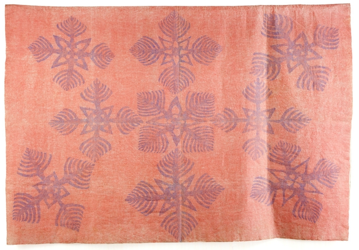 19th century kapa moe barkcloth