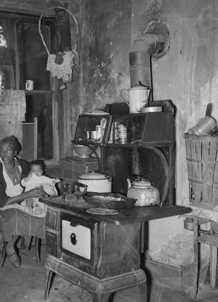 rural family kitchen during the Great Depression