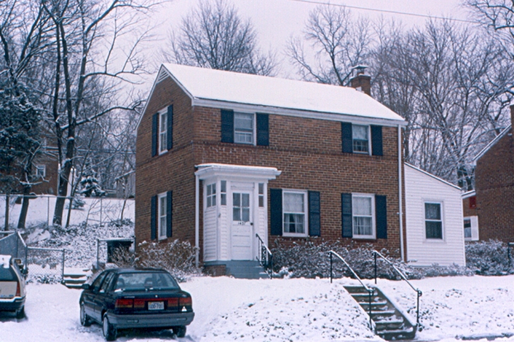 house in winter 1990s