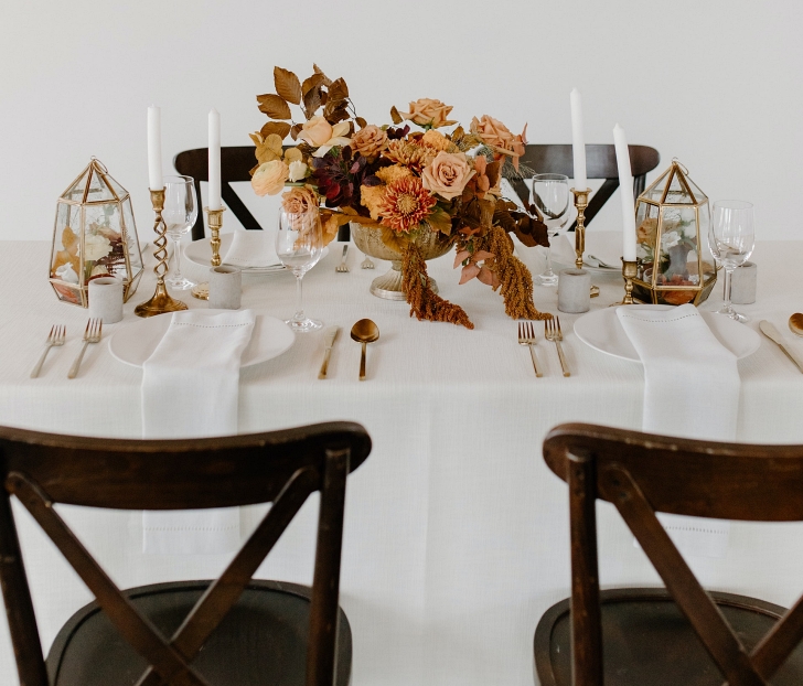 tablescape with new and old elements