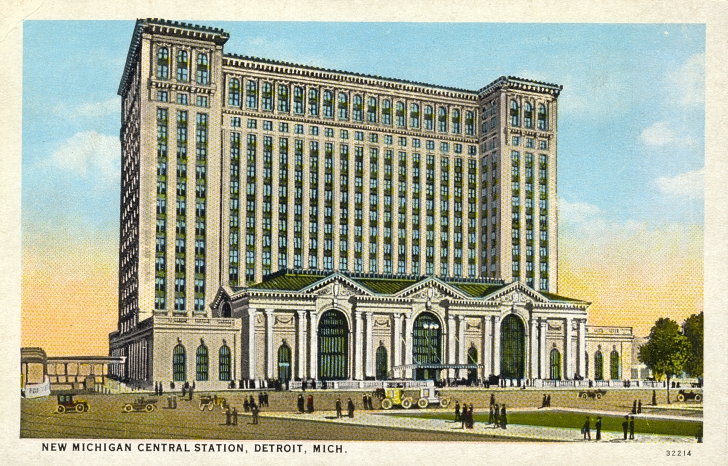 Michigan Central Station postcard from 1915