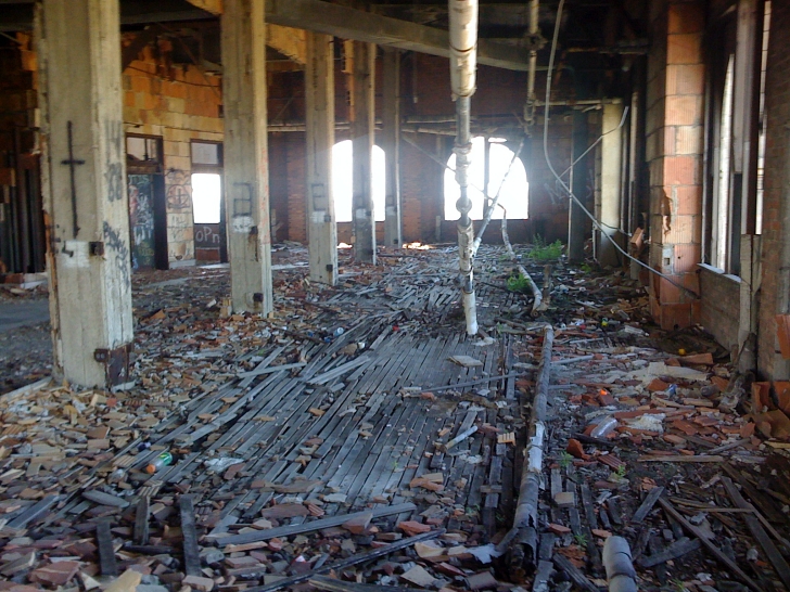 Michigan Central station before renovations