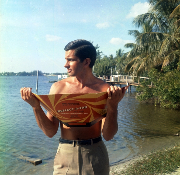 sunbathing in the 1960s