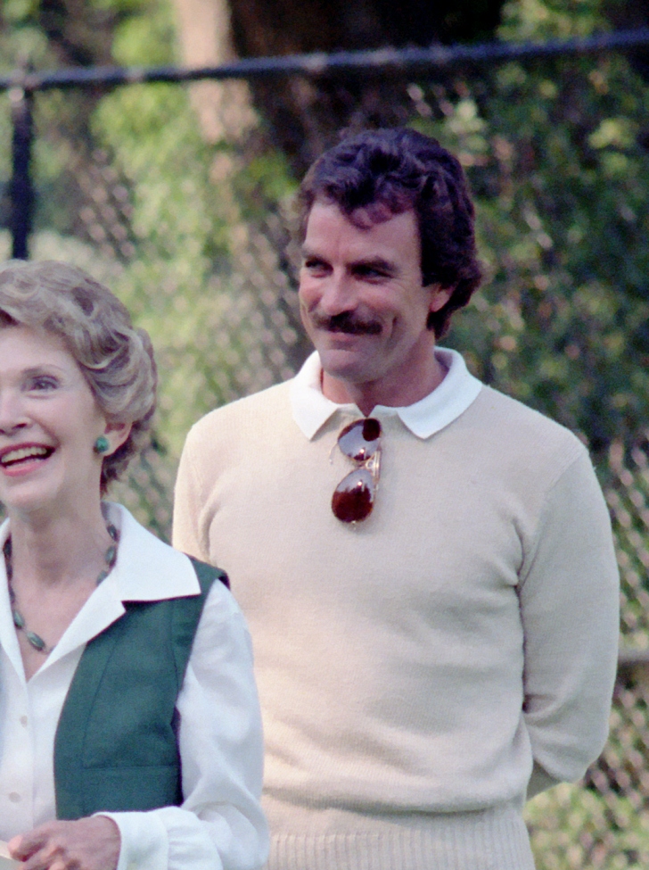 tom selleck nancy reagan 1985