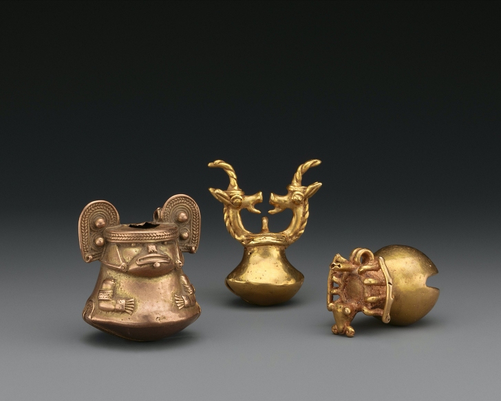 pre-contact golden objects from Columbia on display at the Metropolitan Museum of art in NYC