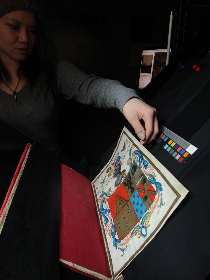 scanning a rare manuscript without gloves