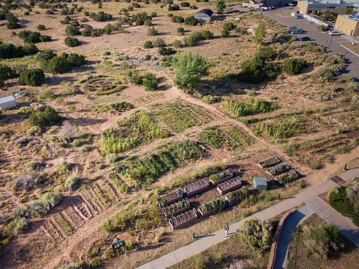 1994 demonstration garden built by the Institute for American Indian Arts