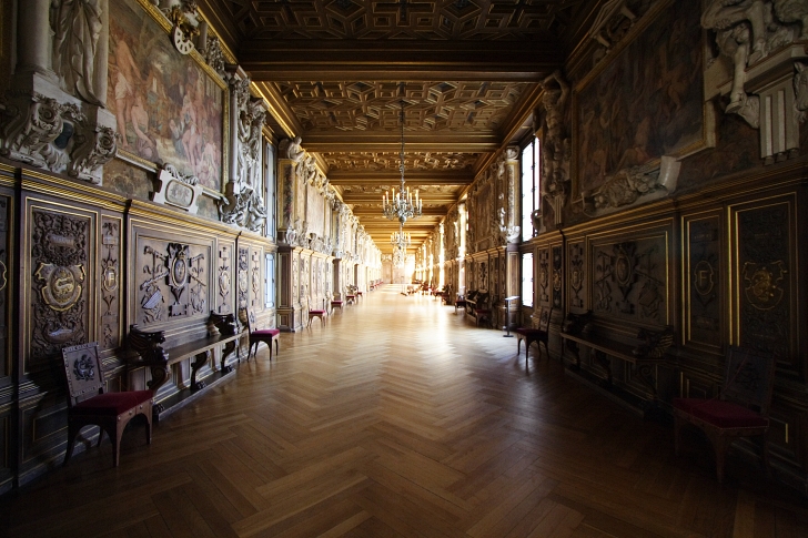 Palace of Fontainebleau gallery corridor