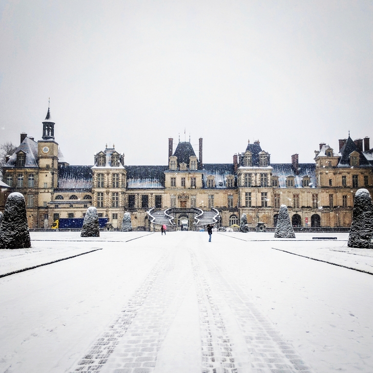 Fontainebleau in winter