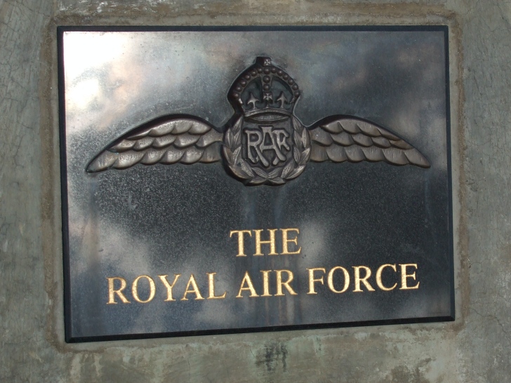 RAF war memorial plaque