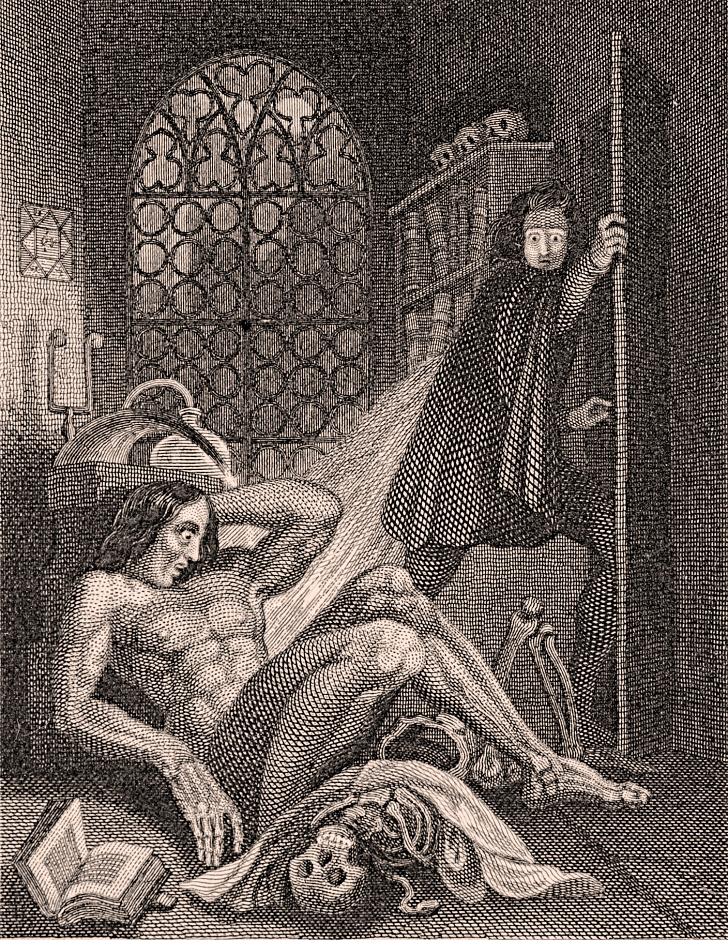 engraving from a 1931 edition of Frankenstein