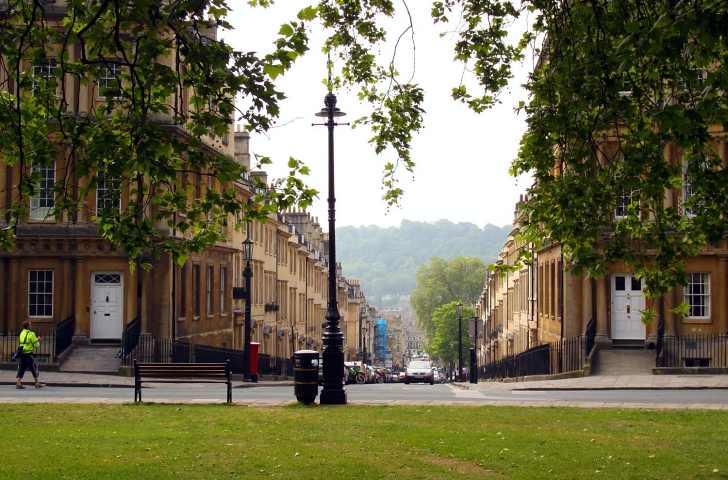 View of Gay St in Bath