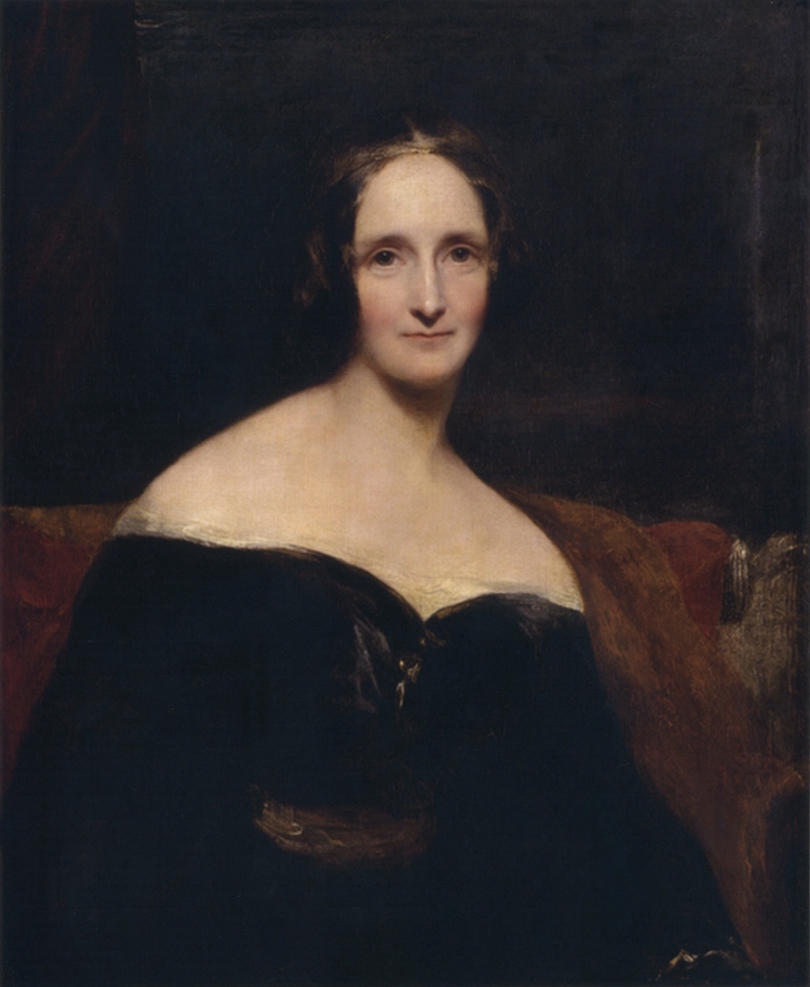 painting of Mary Shelley from around 1840