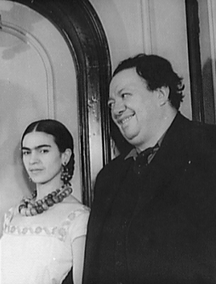 Frida Kahlo and Diego Rivera in 1932