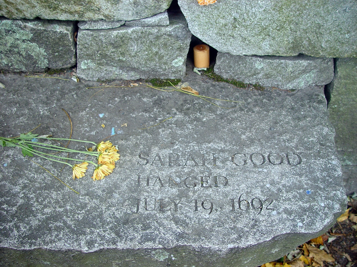 Salem marker for Sarah Good