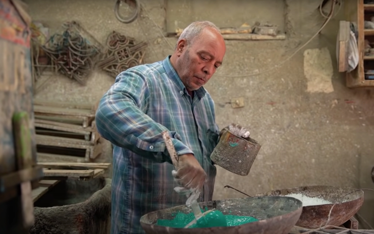 Egyptian tile maker Saied Hussain