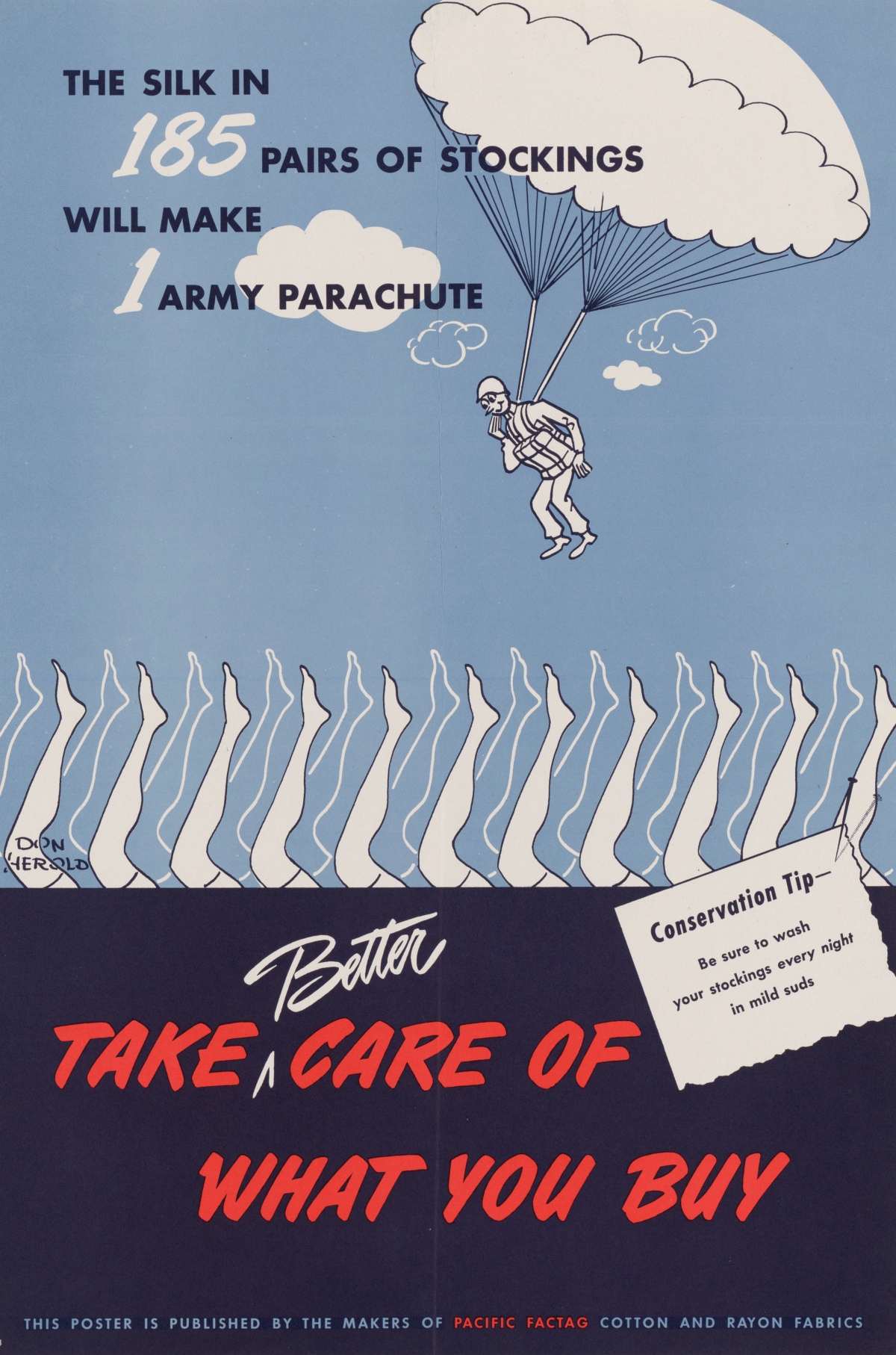 conservation poster from WWII