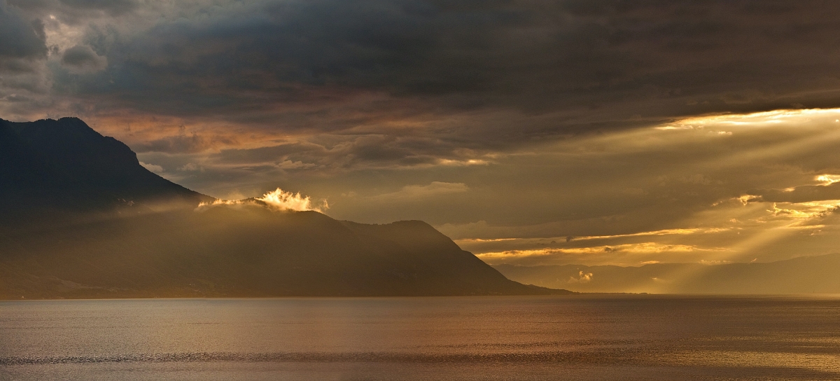 Lake Geneva after a storm