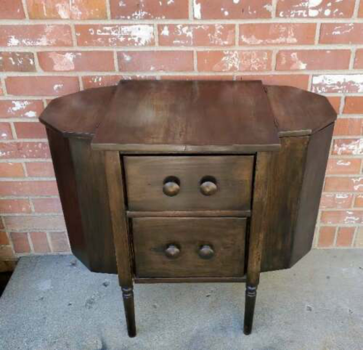 Martha Washington style sewing cabinet