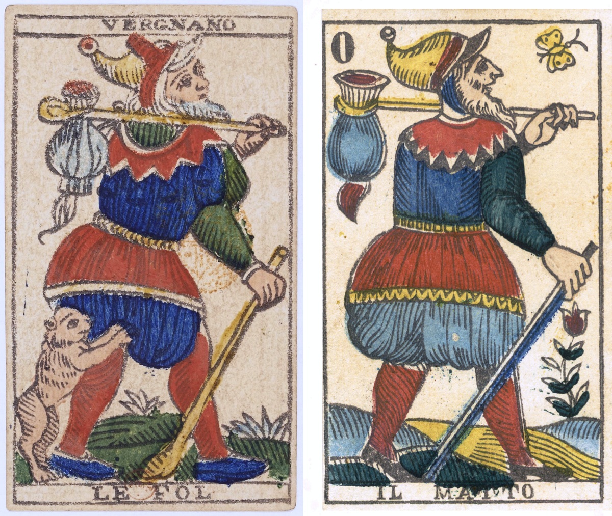 Vergnano Tarot fool cards