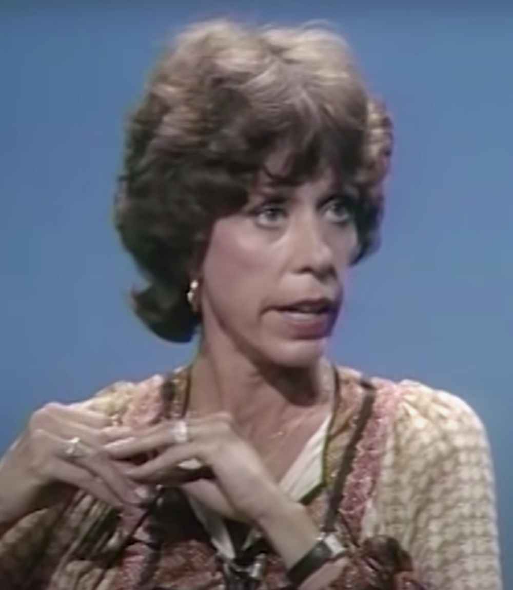 Carol Burnett ont he Dick Cavett Show