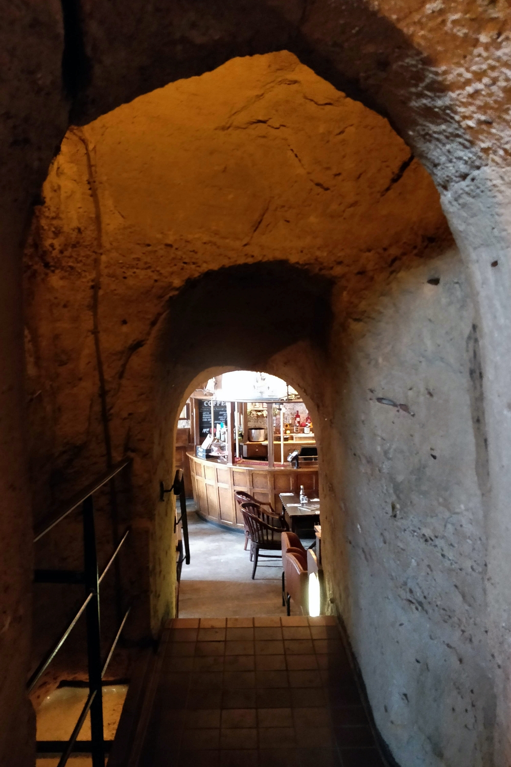 Ye Olde Trip to Jerusalem pub interior hallway