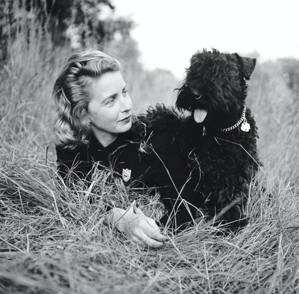 Margaret Wise Brown with her dog in the 1940s 