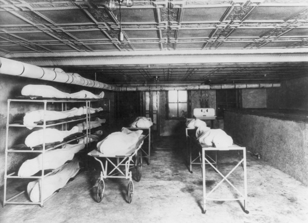 photo of mortuary school morgue