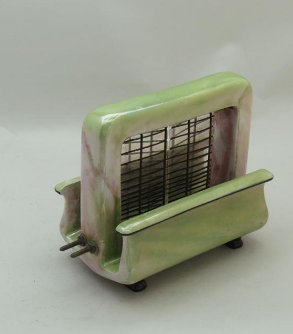 Pan Electric green lustreware Toastrite toaster