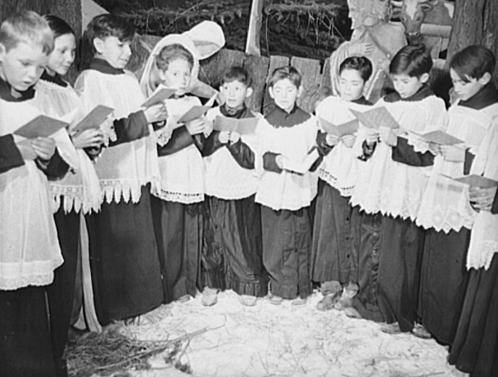 boys Christmas choir 1943