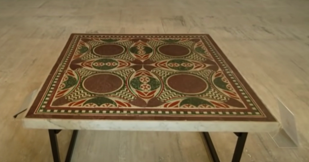 Ancient Mosaic Was Being Used as Coffee Table Since the 1960s Dusty