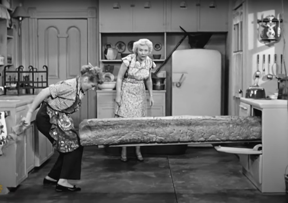 Lucille Ball Vivian Vance bread episode