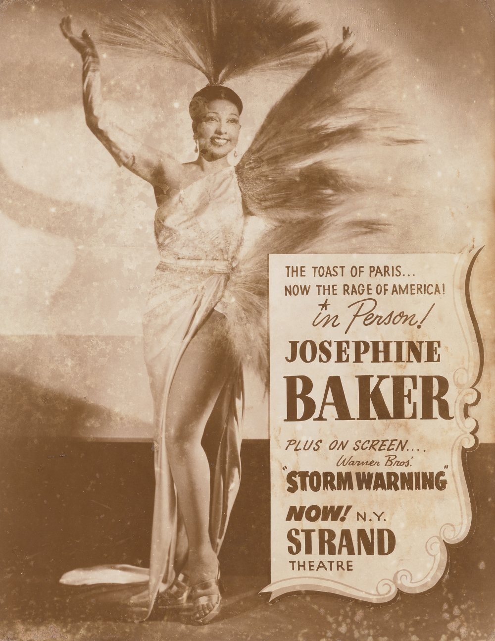 Josephine Baker Toast of Paris poster