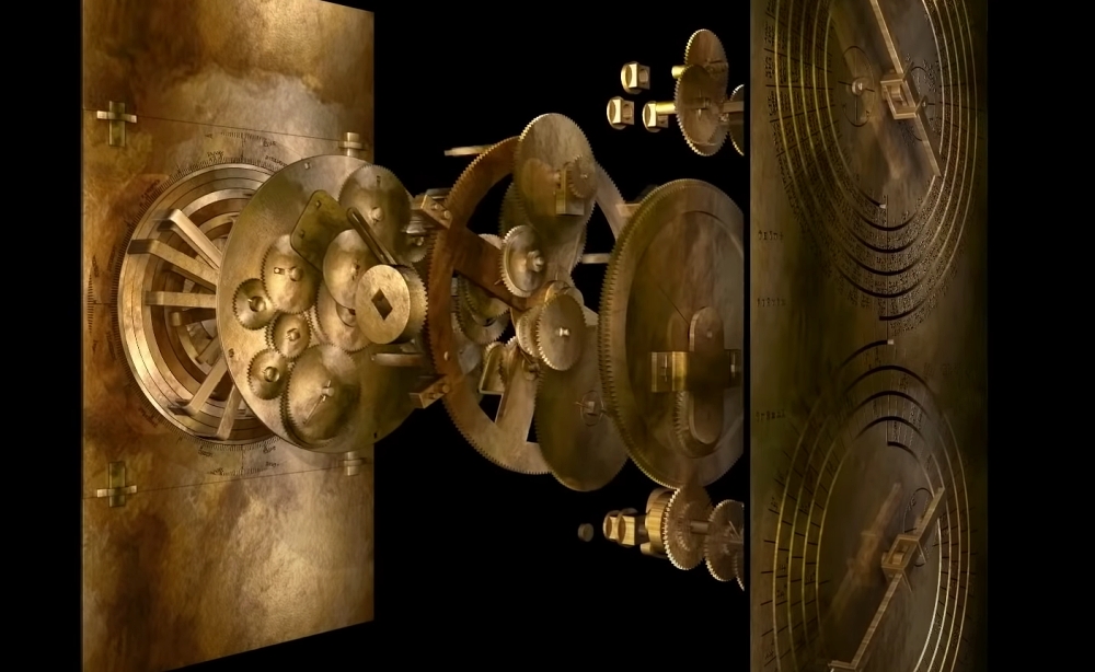 computer model of a Antikythera machine replica