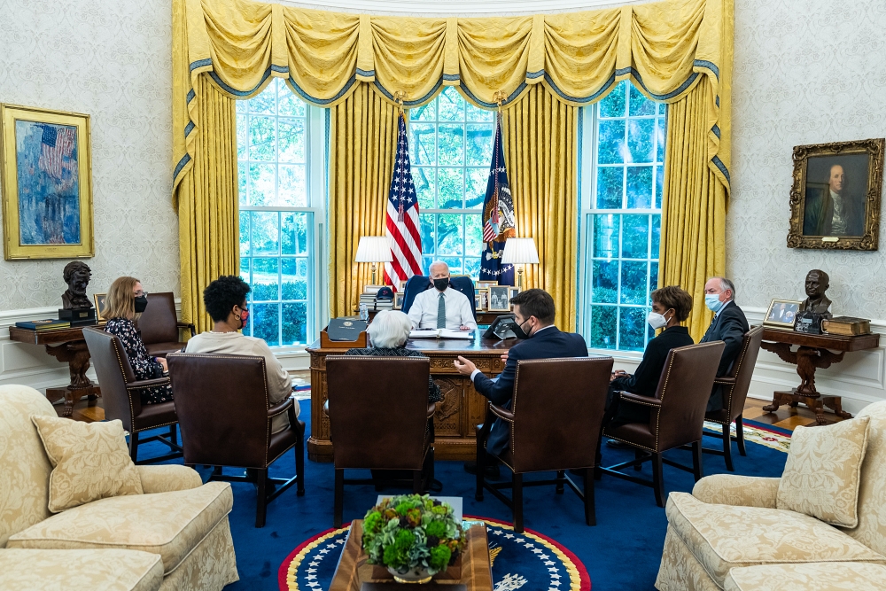 2021 Joe Biden Oval Office