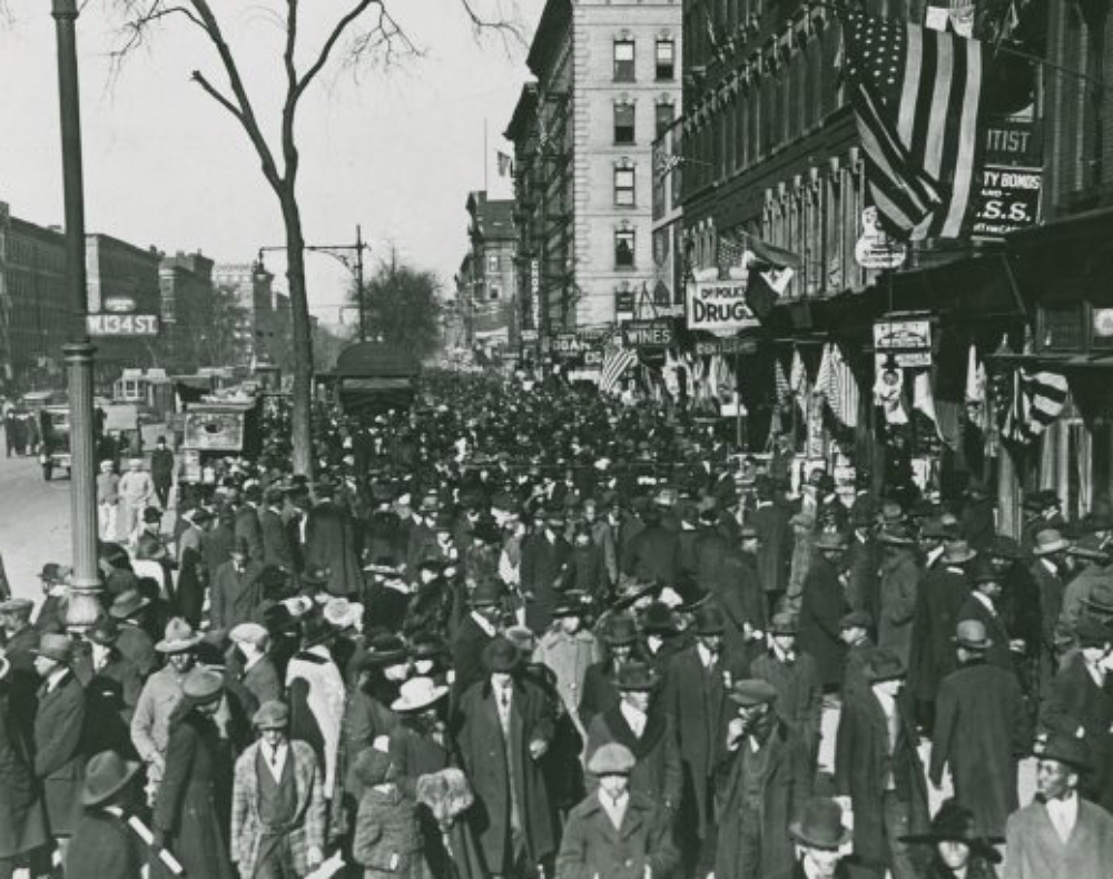 Armistice Day in Harlem in 1919