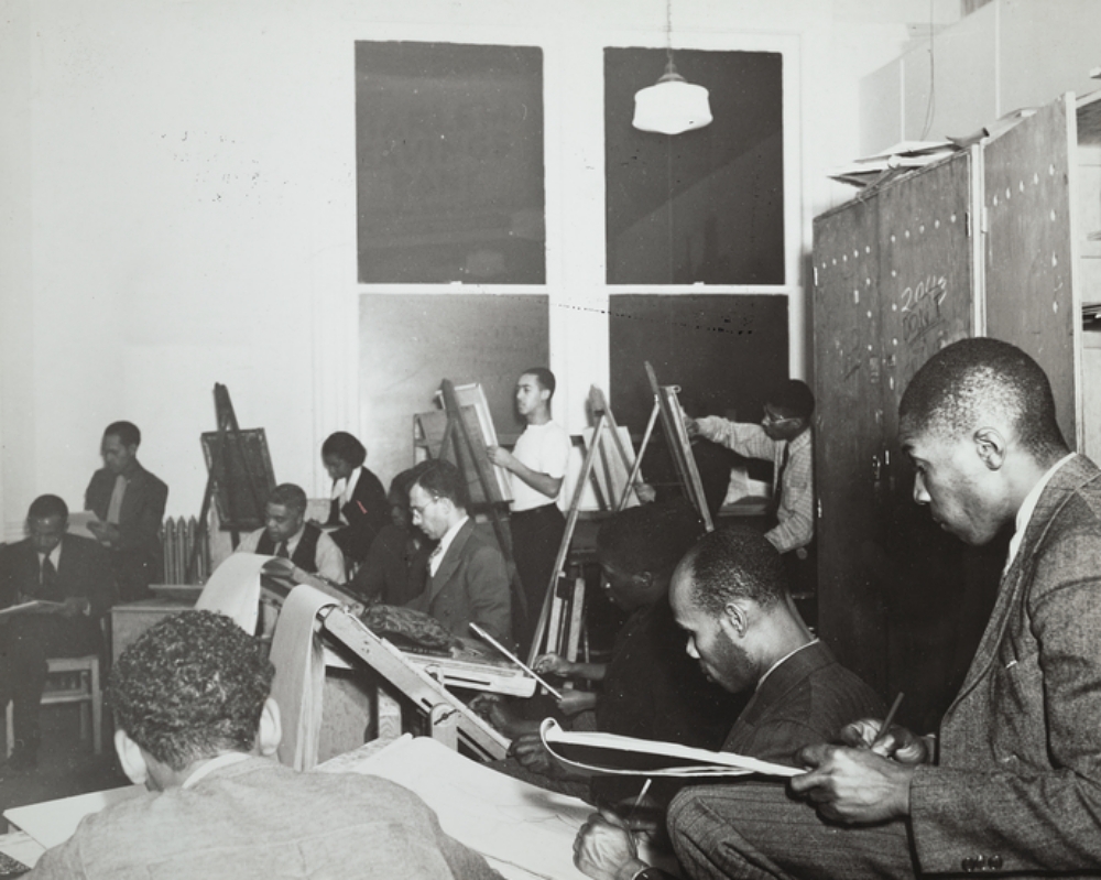 art class at the Harlem Community Art Center, 1930s