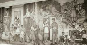 Mural at Harlem Hospital, 1930s.