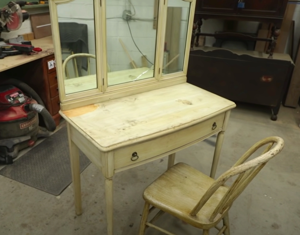 1950s vanity restoration 