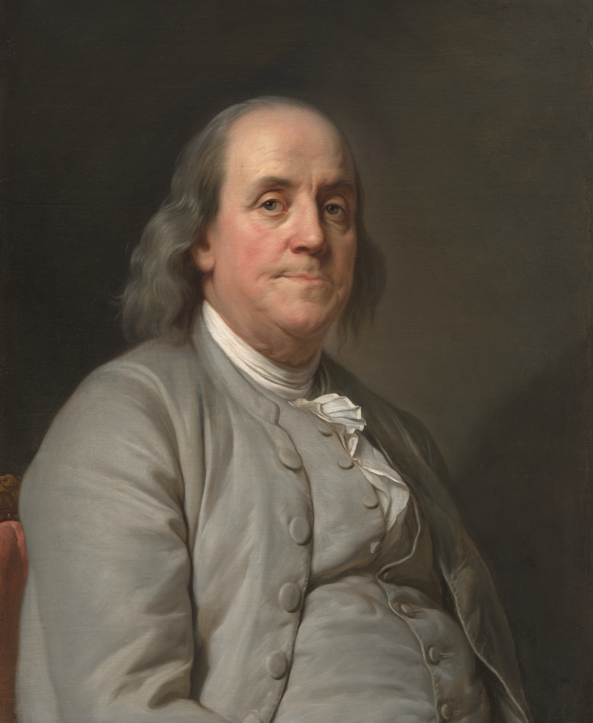 1785 painting of Ben Franklin by Duplessis
