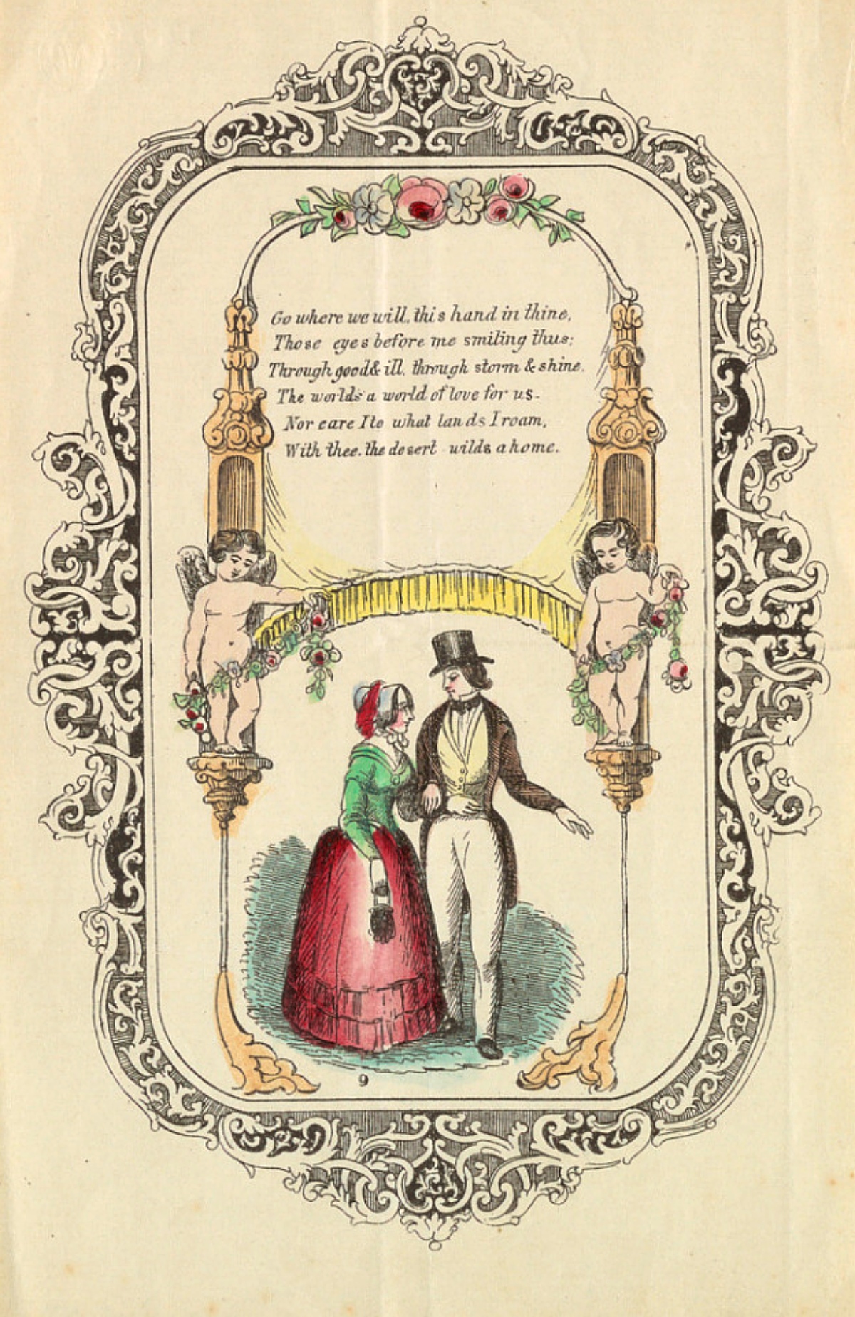 1850s Valentine's Day card