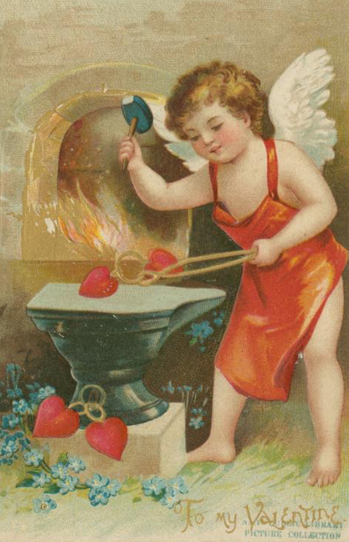 1890s Valentine's Day card