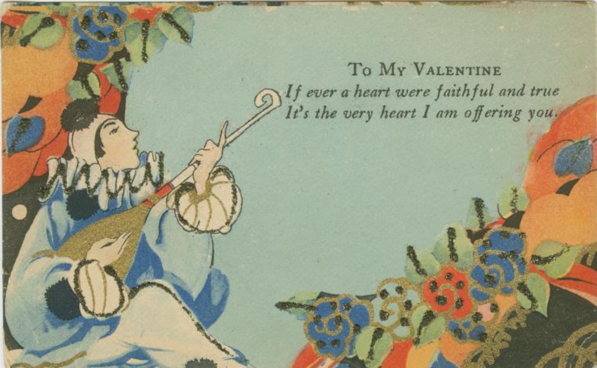 Valentine's Day card from  the 1920s