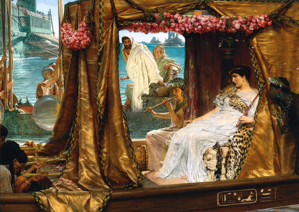 painting of Cleopatra from 19th century