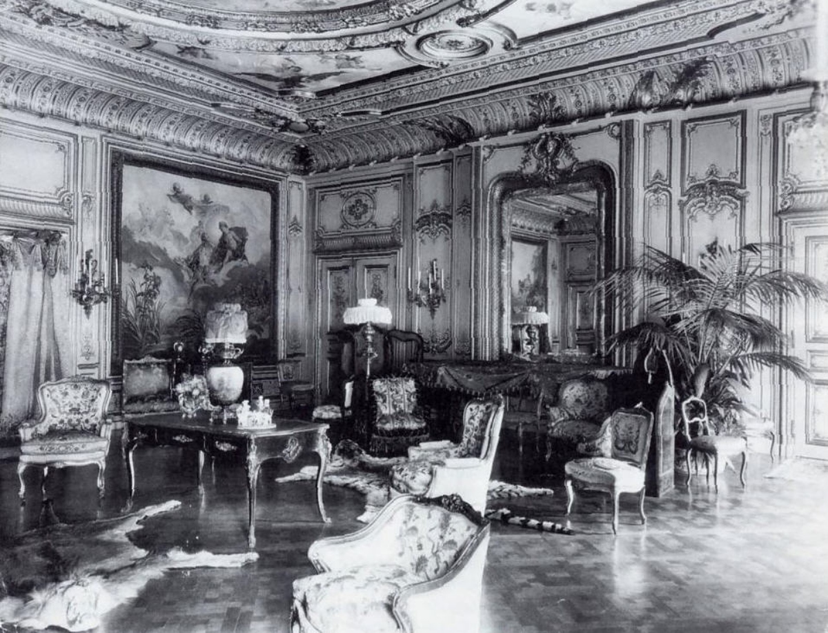 inside the salon of William K Vanderbilt 
