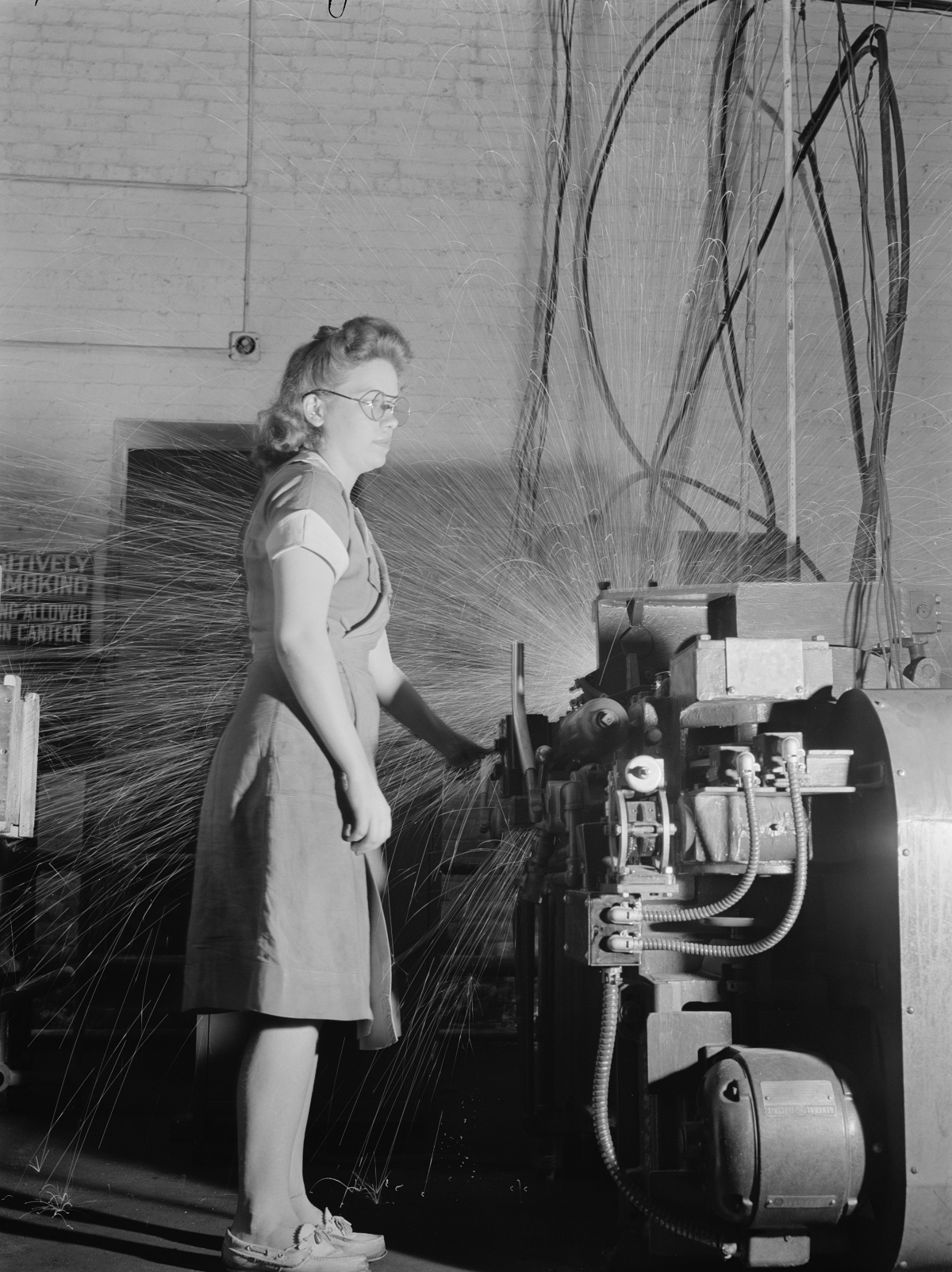 WWII female factory worker